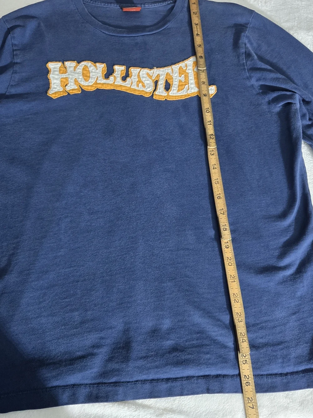 Hollister Vintage Long Sleeve Sweater Blue And Yellow Size Large Unisex